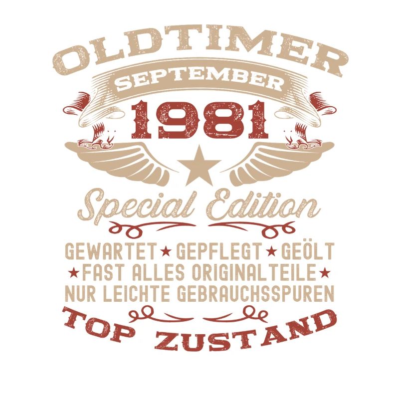 44. Geburtstag Geschenk Oldtimer September 1981