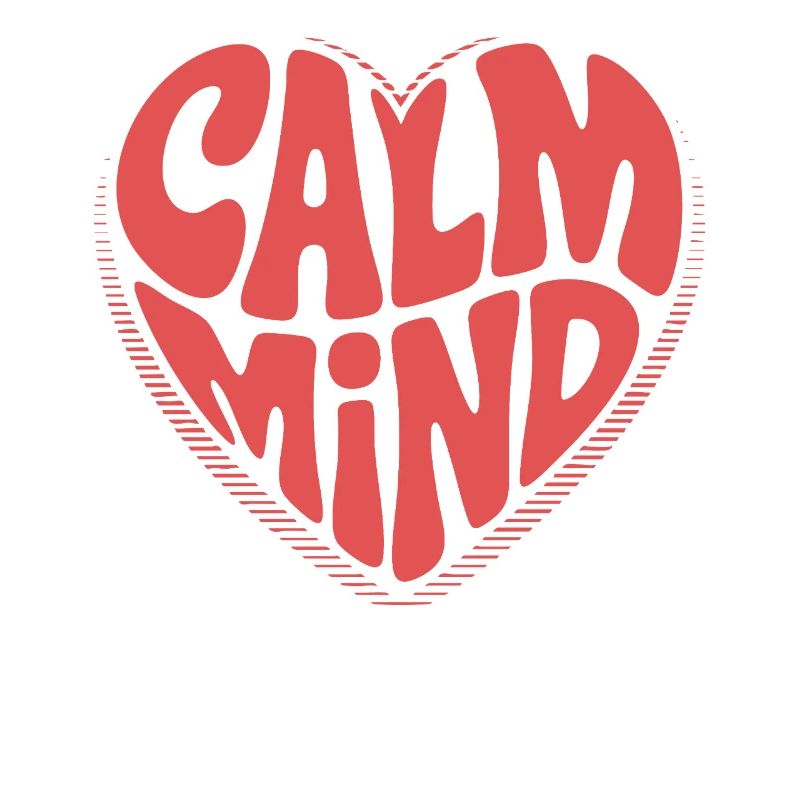 Calm Mind – Retro Herz Design