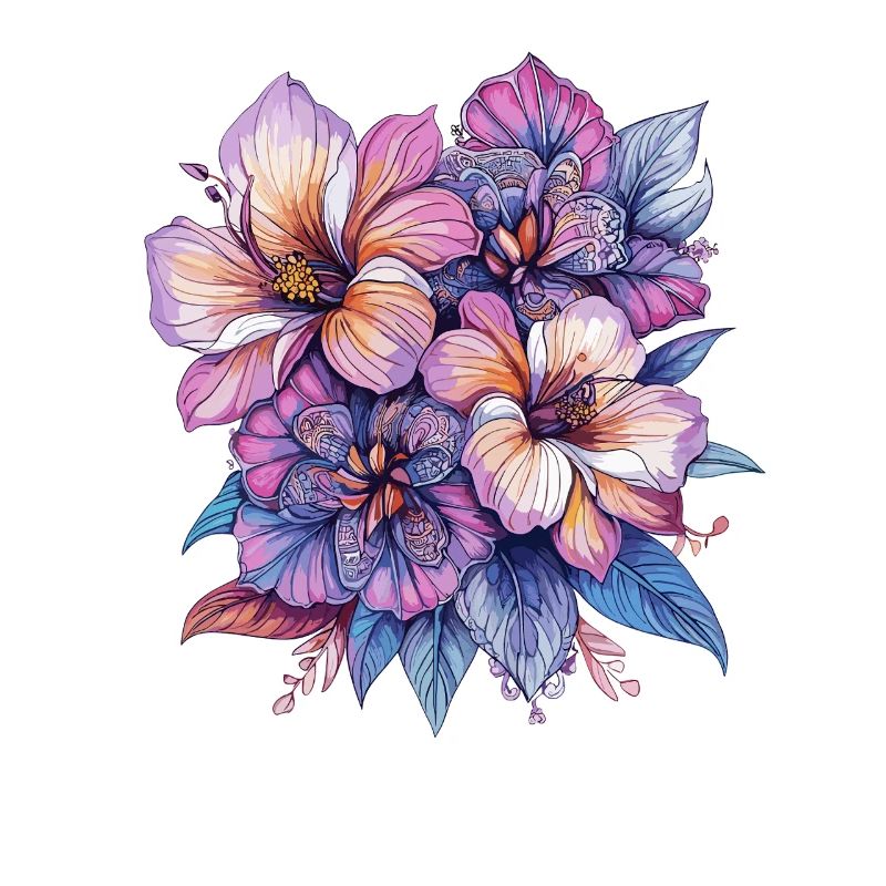 Explosion de couleurs Fleurs