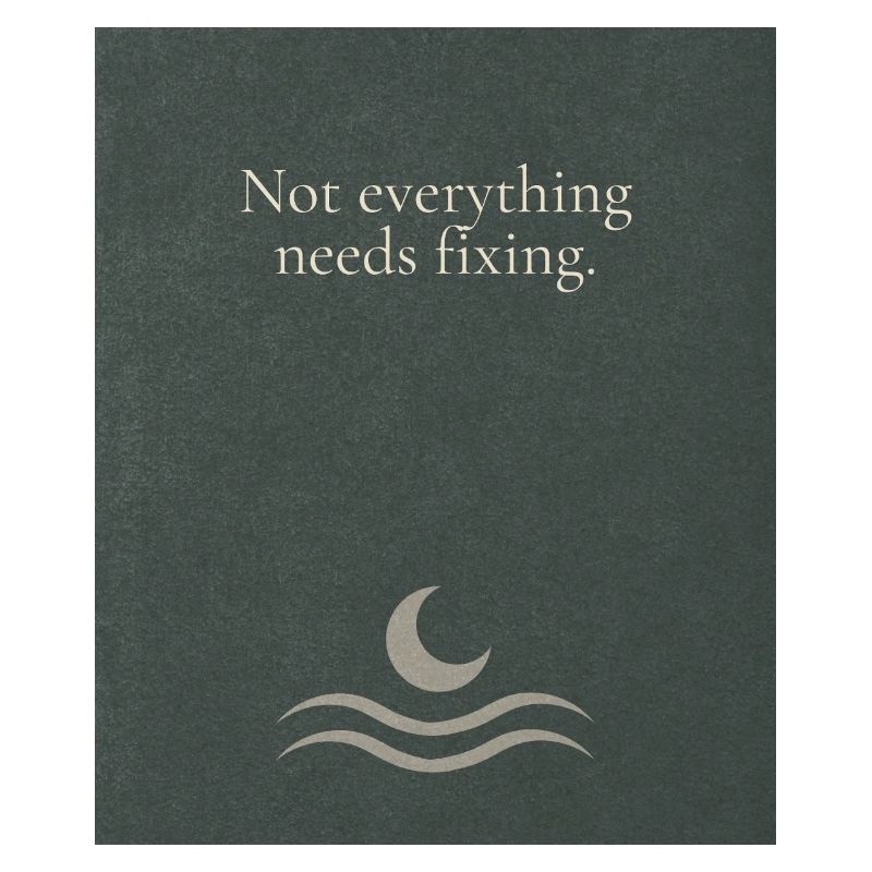 Not everything needs fixing
