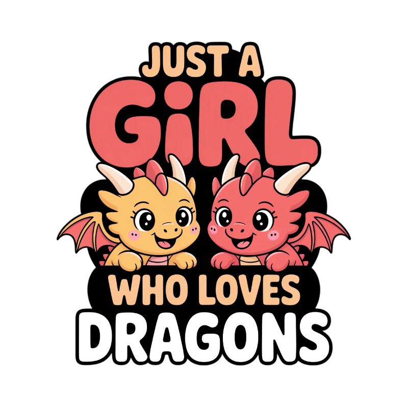 Nur ein Mädchen welches Drachen liebt