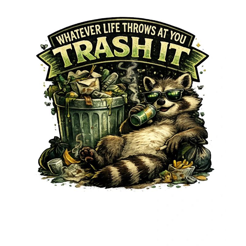 Déchets Devise Raton laveur Détends-toi Amuse-toi