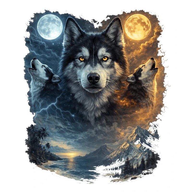 Two Moons Siberian Husky