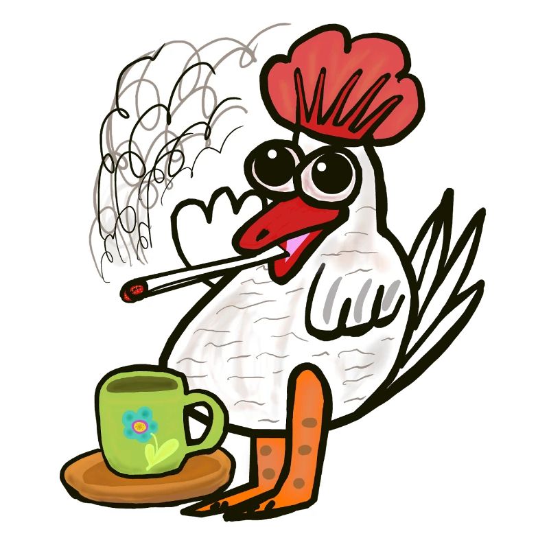 Coffee Butt Cigarettes Chicken Break