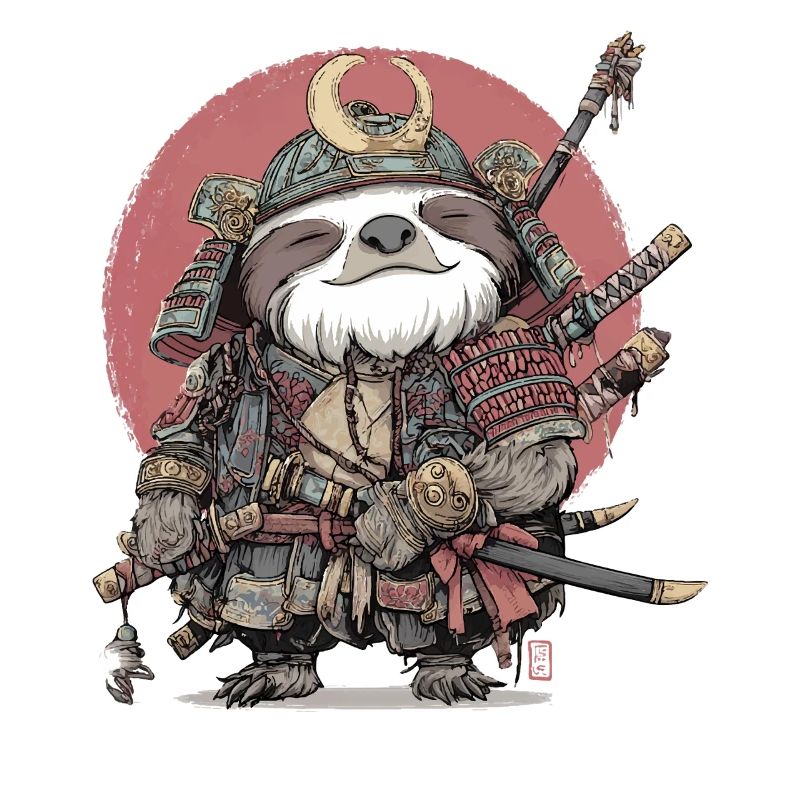 Faultier-Samurai-Rüstung