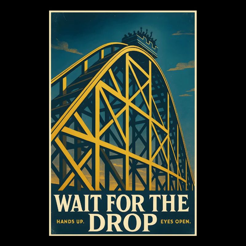 Warte auf den Drop | Achterbahn Thrill