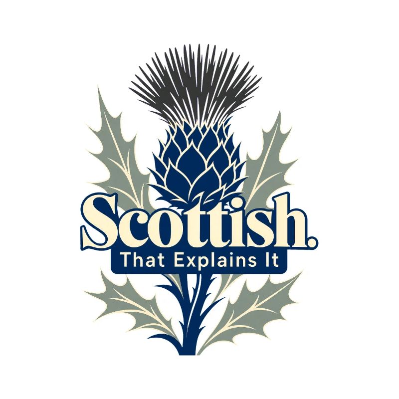 Scottish That Explains It Funny Scot Pride Thistle