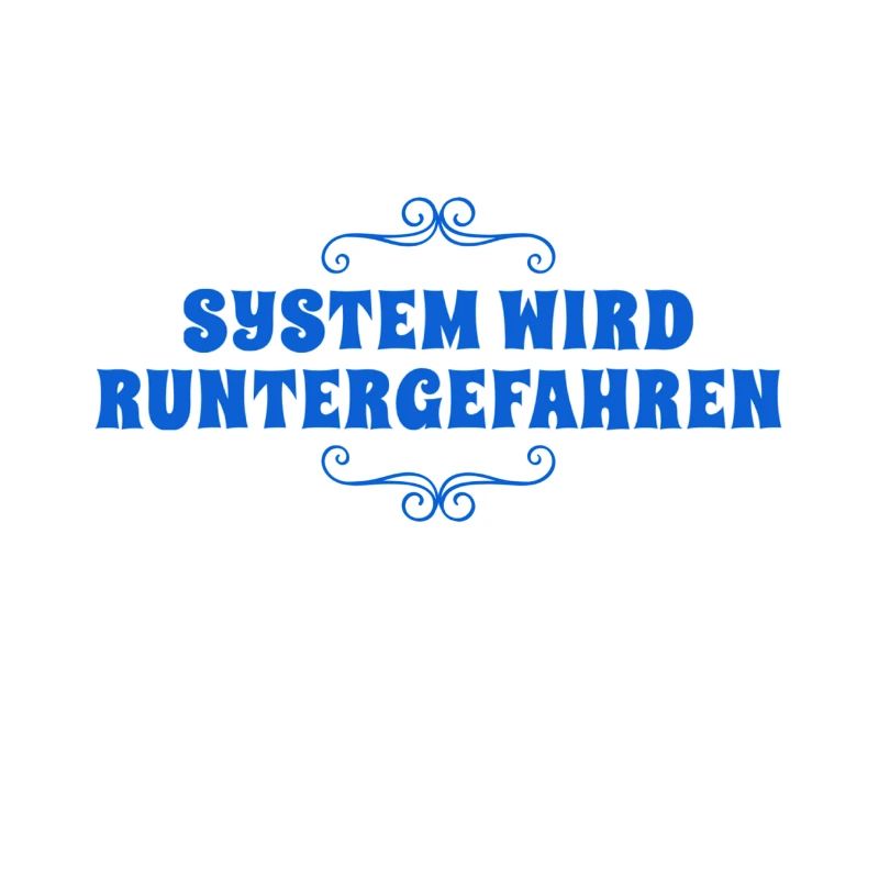 System wird heruntergefahren