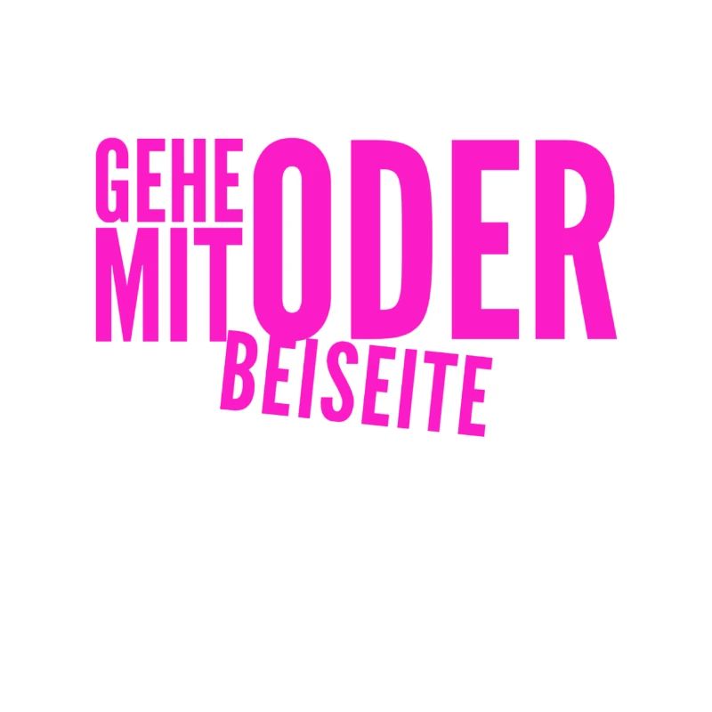 kommst du mit oder nicht?