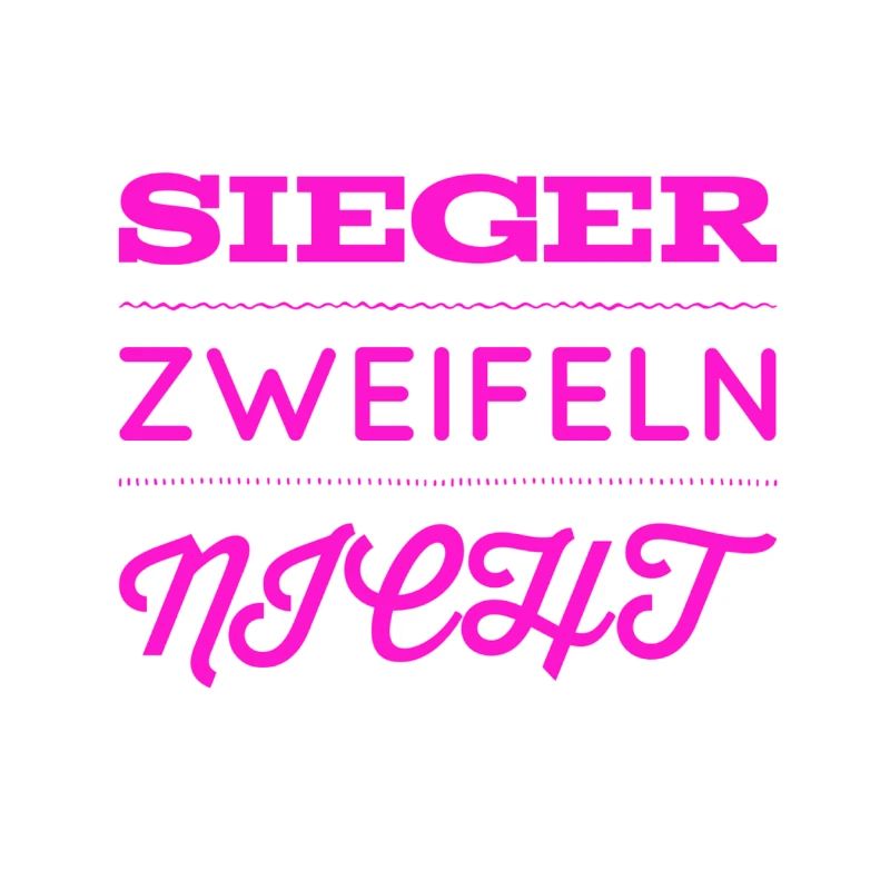 vor dir steht ein Gewinner