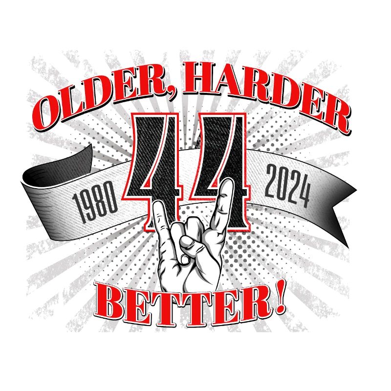 44. Geburtstag eines Metalfan oder Motorradfahrer