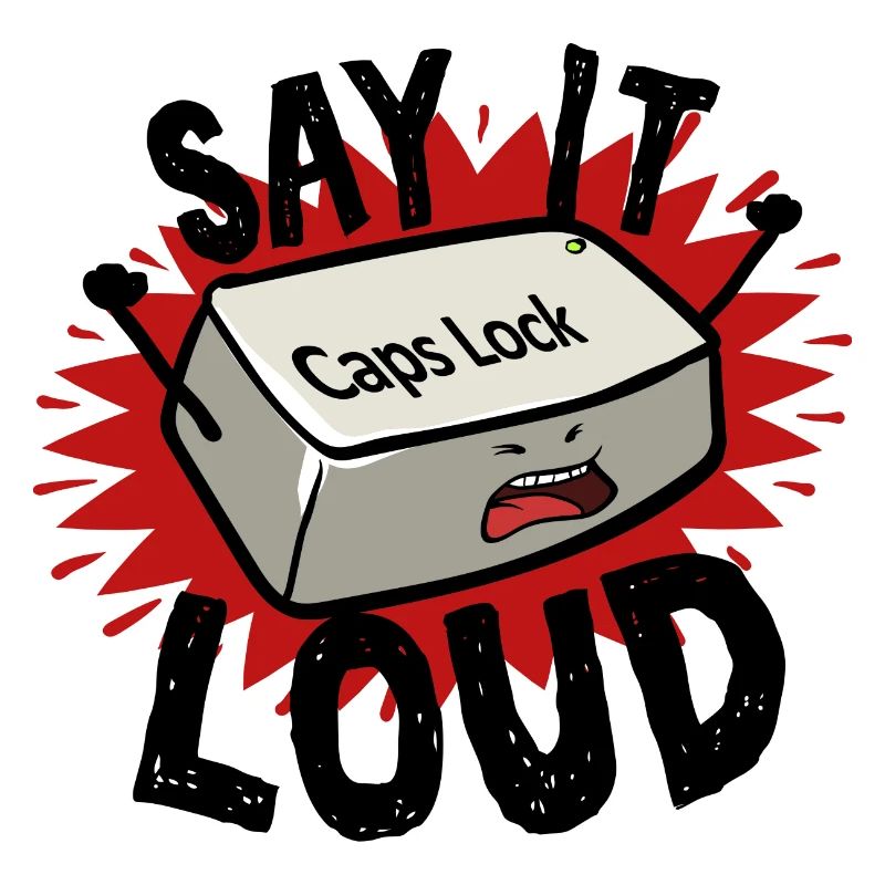 Capslock Keyboard Gift for a Computer Nerd