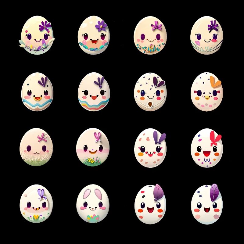 Easter Egg with Face Easter Eggs Character
