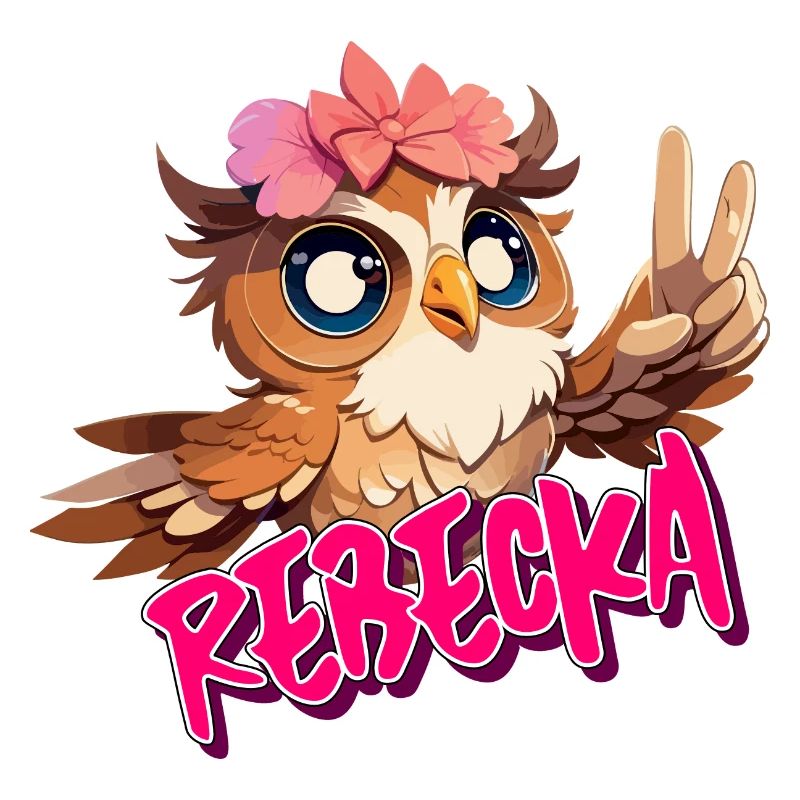 REBECKA - Schöner Mädchen Name mit süßer EULE