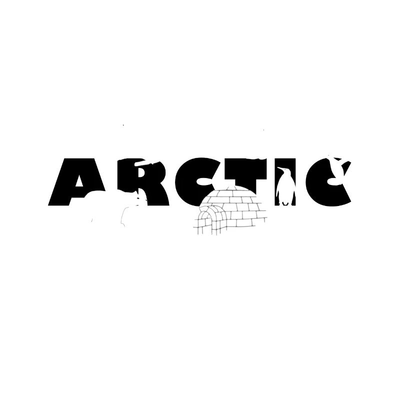 Arktis Design ARCTIC mit Iglu Eisbär Robbe Pinguin