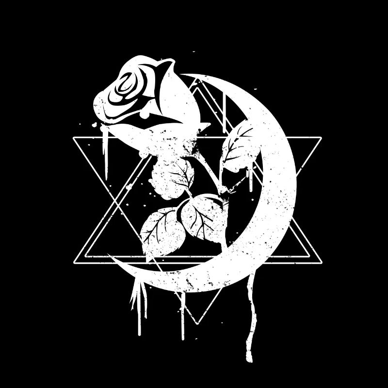 Occulte lune Rose Goth Goth