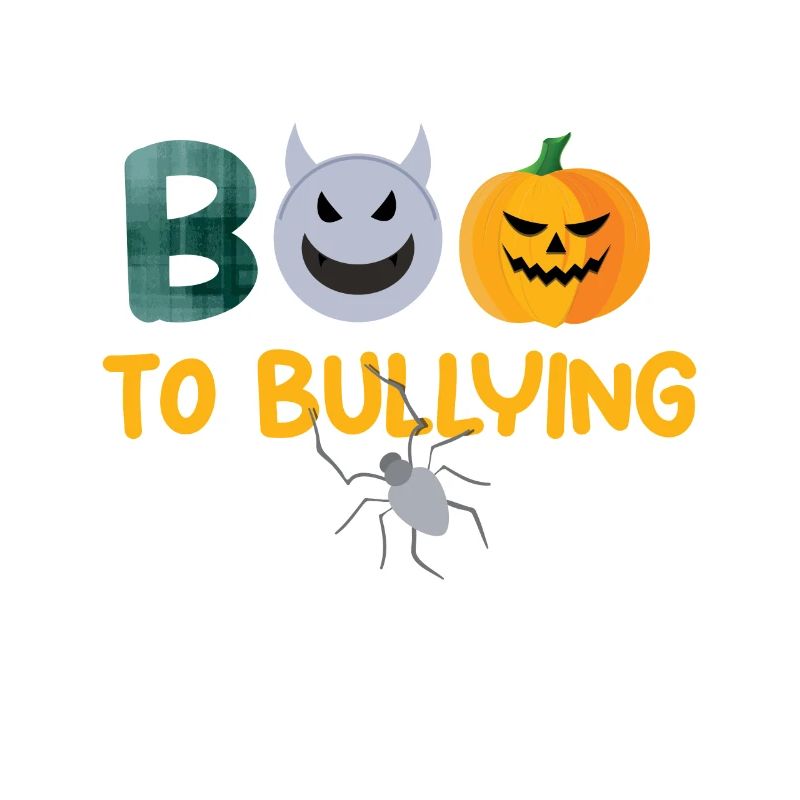 Ghost Stop Boo Bullying Courage Orange Unity Day