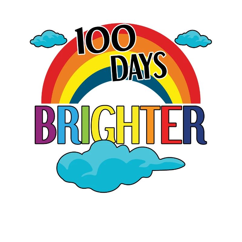 Student 100th Day Brighter Rainbow Days Of School