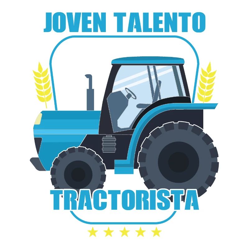 Junger talentierter Traktorfahrer liebt Bauern