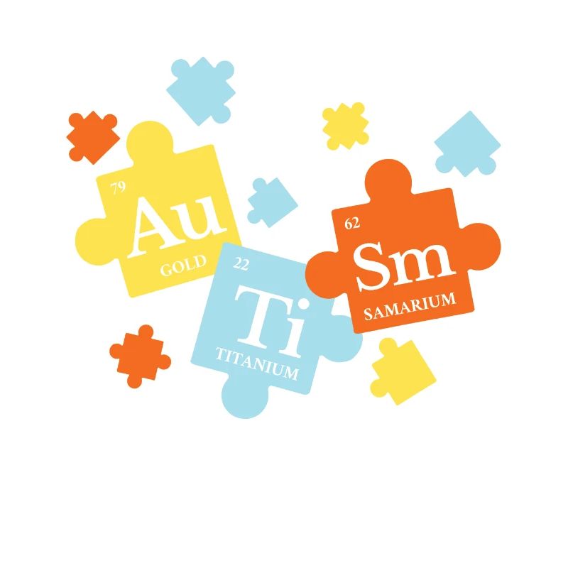 Periodic Table Elements Puzzle Autism Awareness