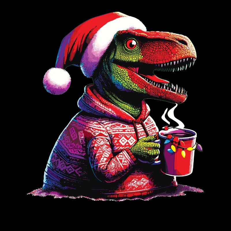 Dino drinks mulled wine