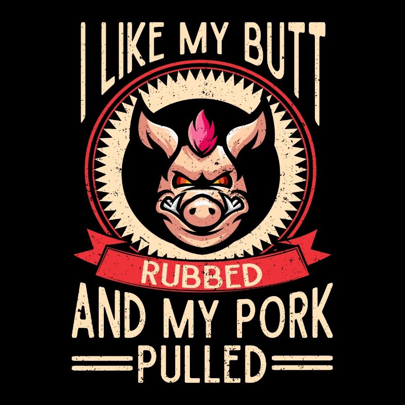 BBQ Pulled Pork Schwein Grill