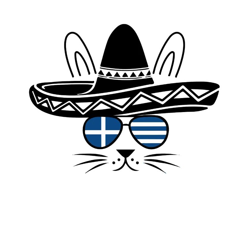 Greek Easter With Sombrero Cat