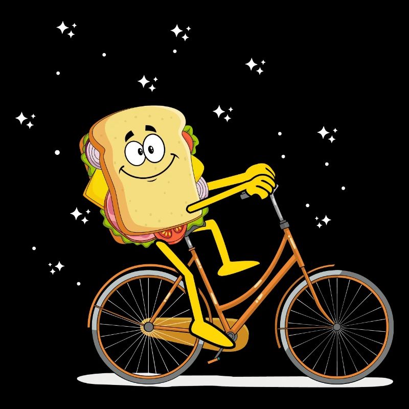 Cyclists Sandwich Cycling Bicycle Bread