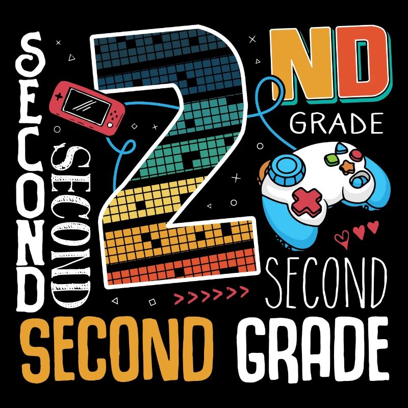 Écolier de jeu de 2e année