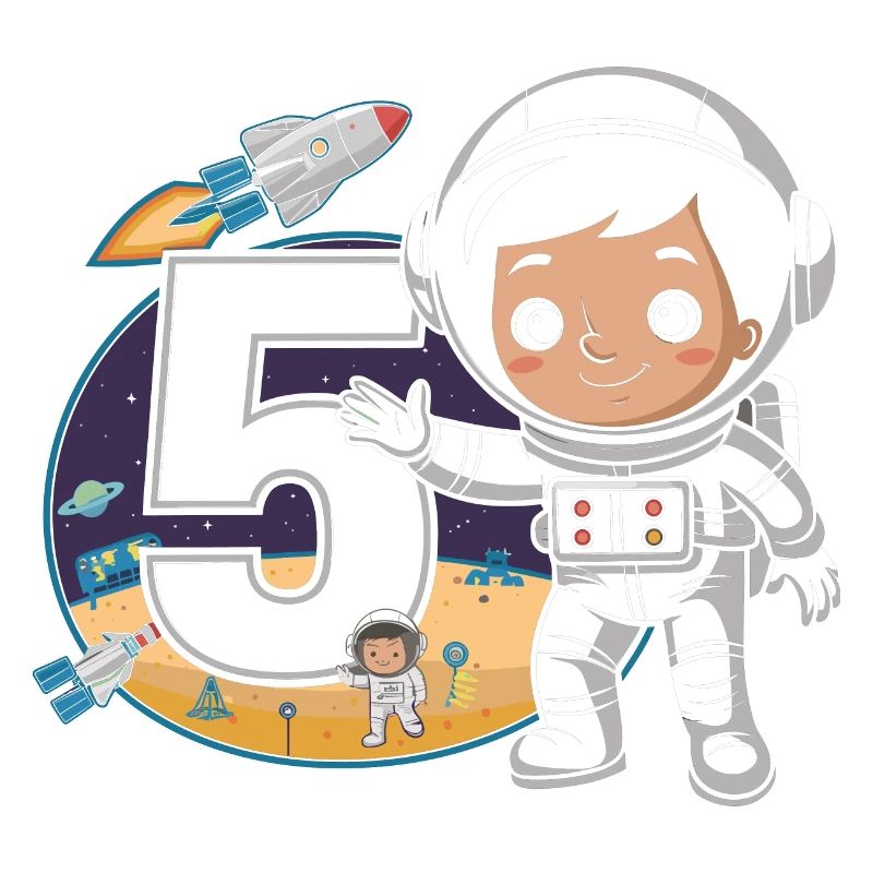 5e anniversaire Astronaute Aventure spatiale pour les garçons
