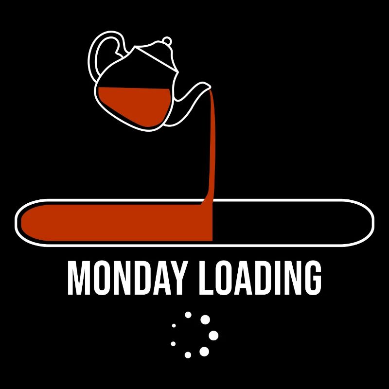 Monday Loading Tea Drinking Tea Drinker Tea Brewin