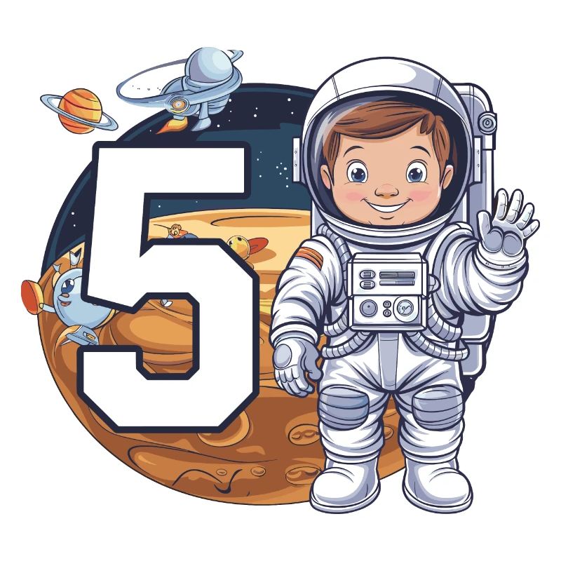 5e anniversaire Astronaute Aventure spatiale pour les garçons