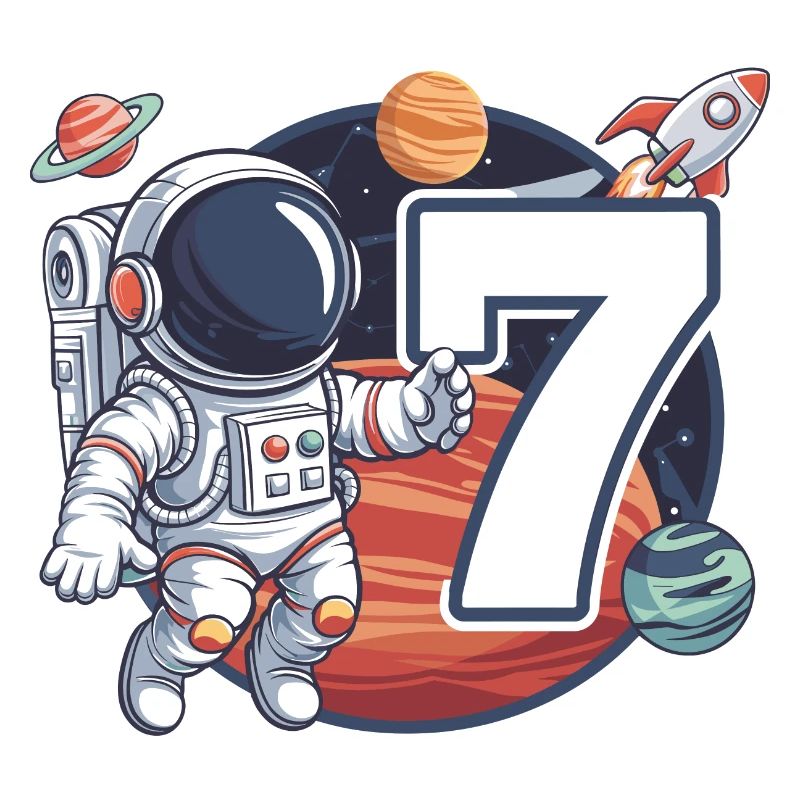 7e anniversaire Astronaute Aventure spatiale pour les garçons