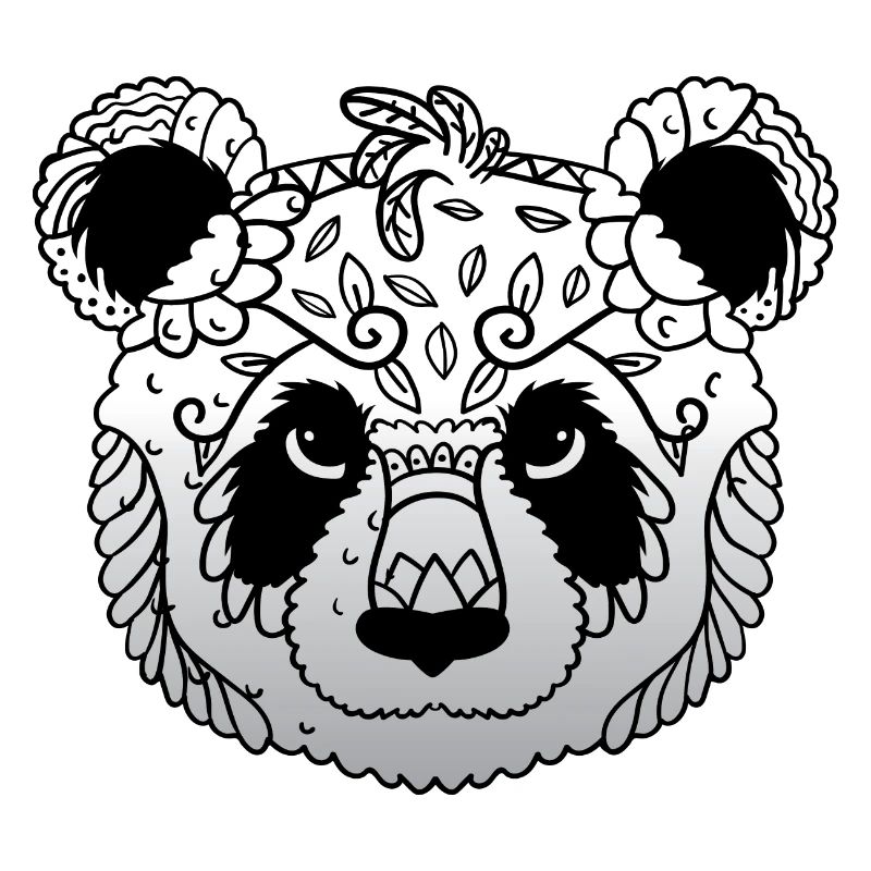Mandala Panda Painter Gift