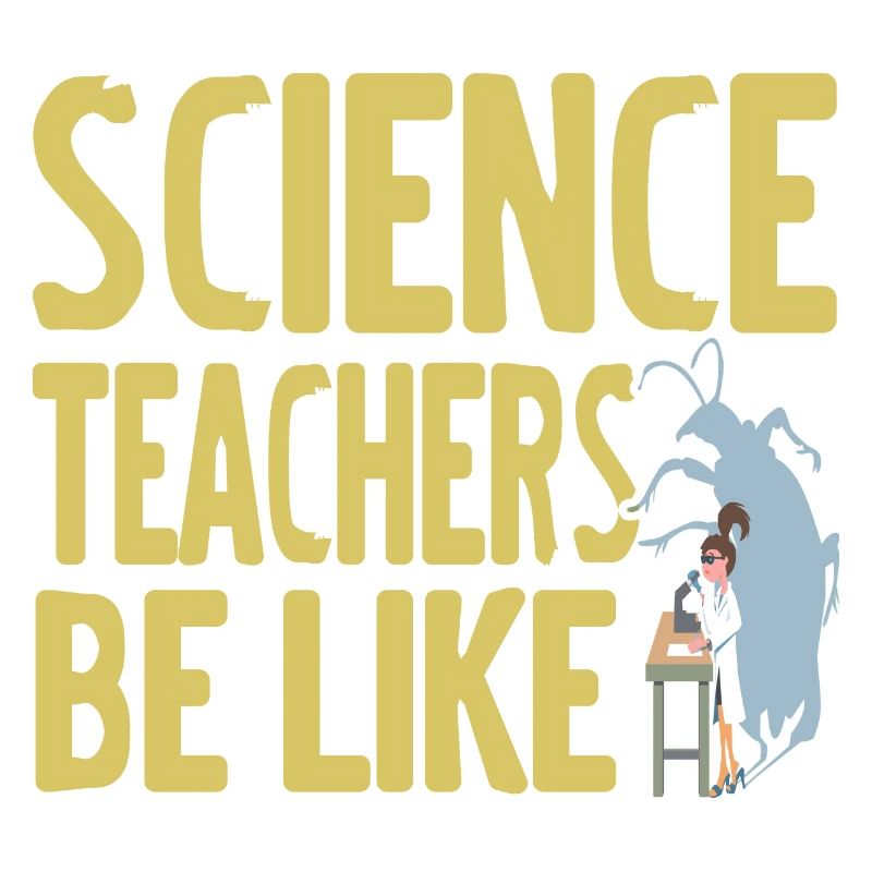 Professeur de sciences Soyez comme un professeur rétro drôle