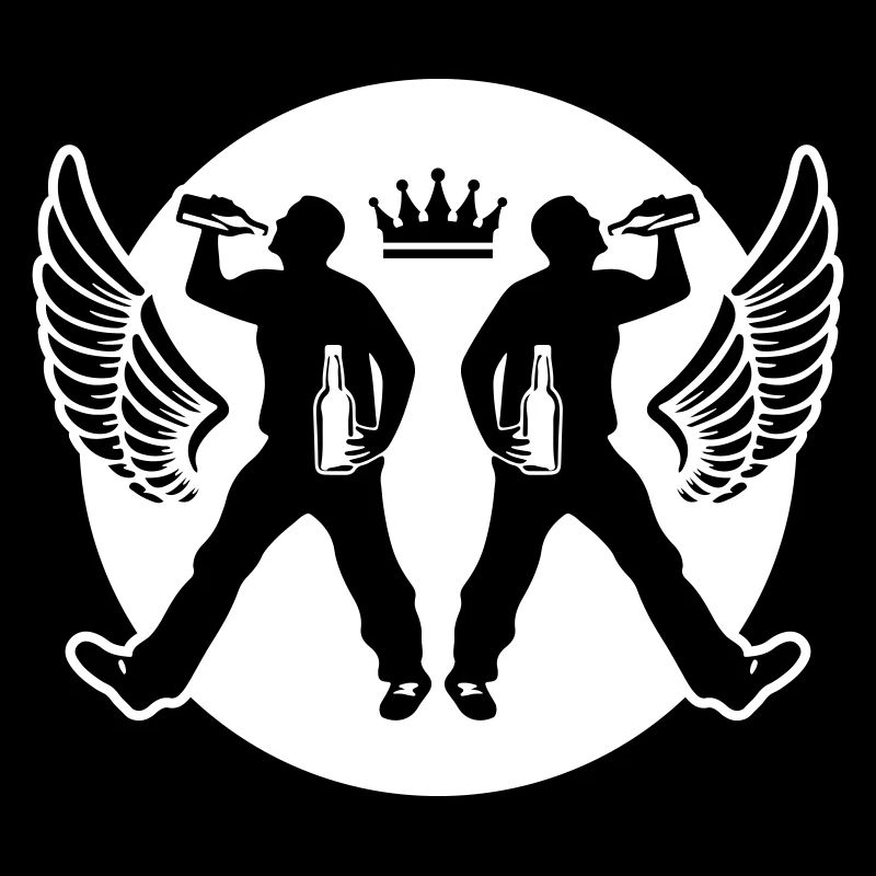 Drinking Bier Silhouette