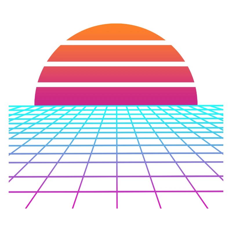 Synthwave Sunset. Peintre Poison