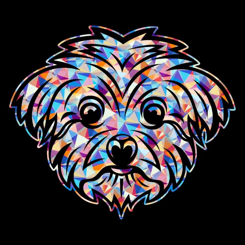 Cute Maltese Geometric