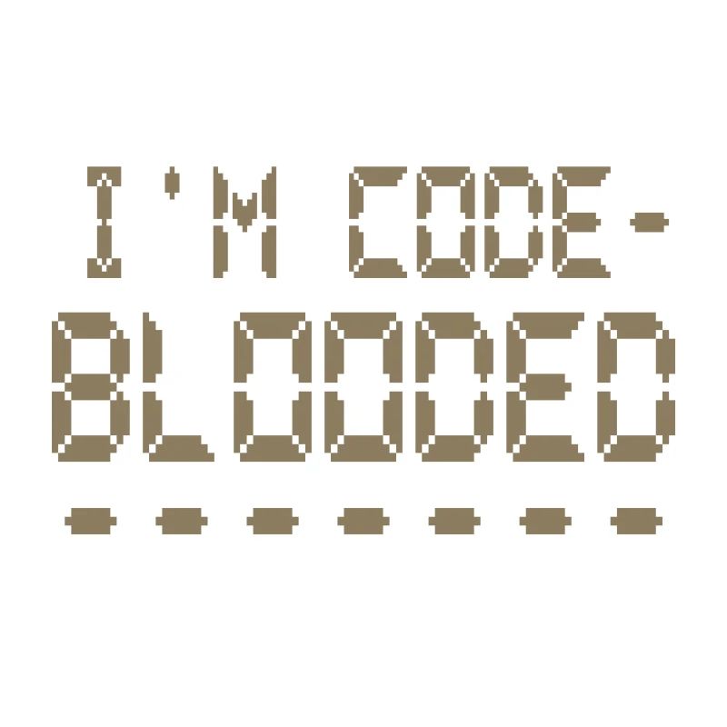 Computerprogrammierung Ich bin Code Blooded Programmierer