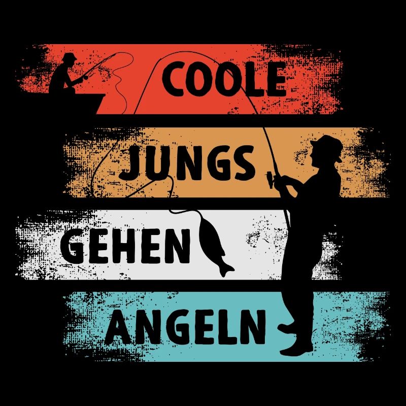 Cool Guys Aller Pêcher Pêcheur