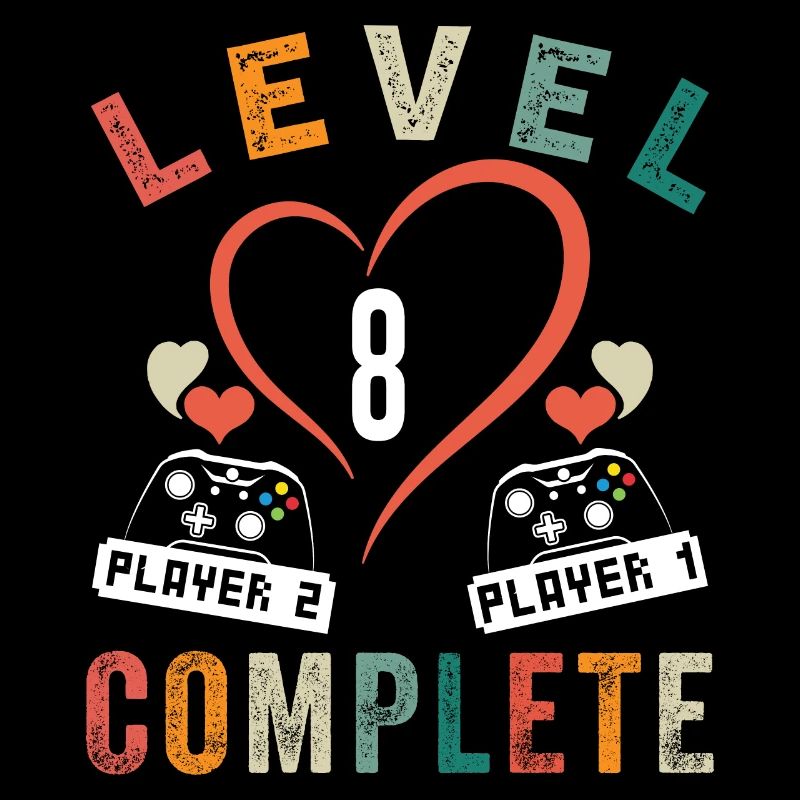 Level 8 Complete 8th Anniversary 8 Years Wedding