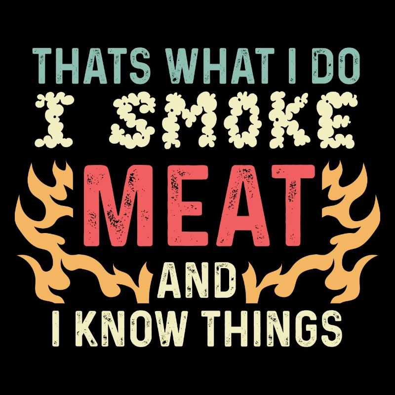 Ich rauche Fleisch Fleischliebhaber Geschenk