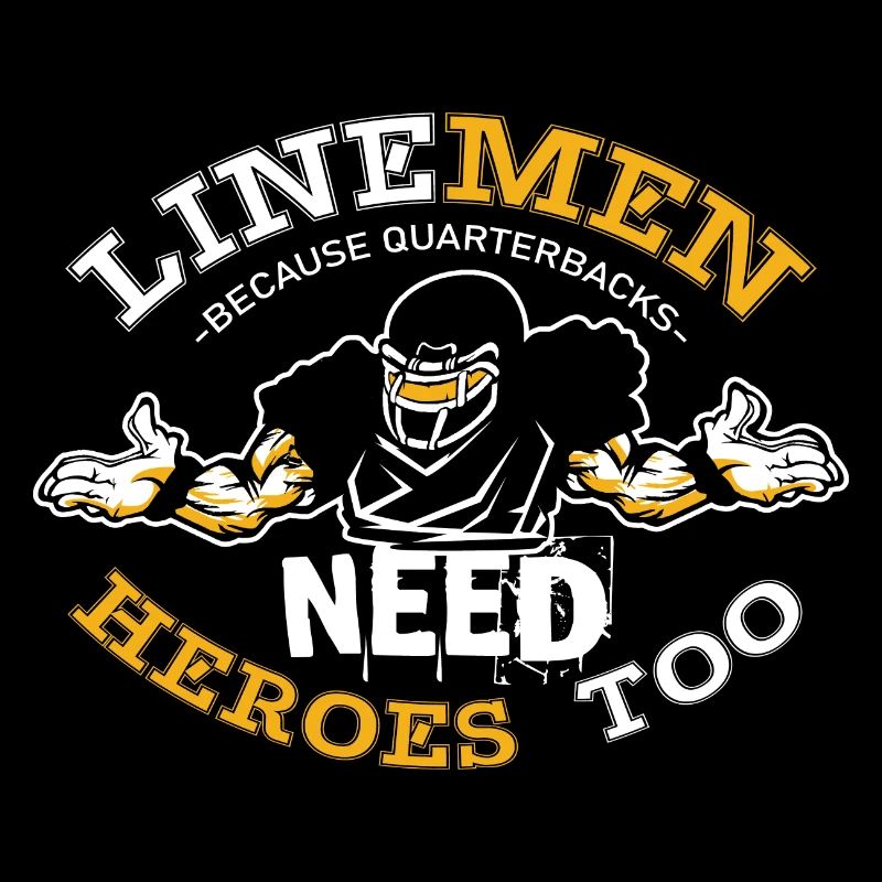 Linemen Held Linemen oder Fußballfan Geschenk