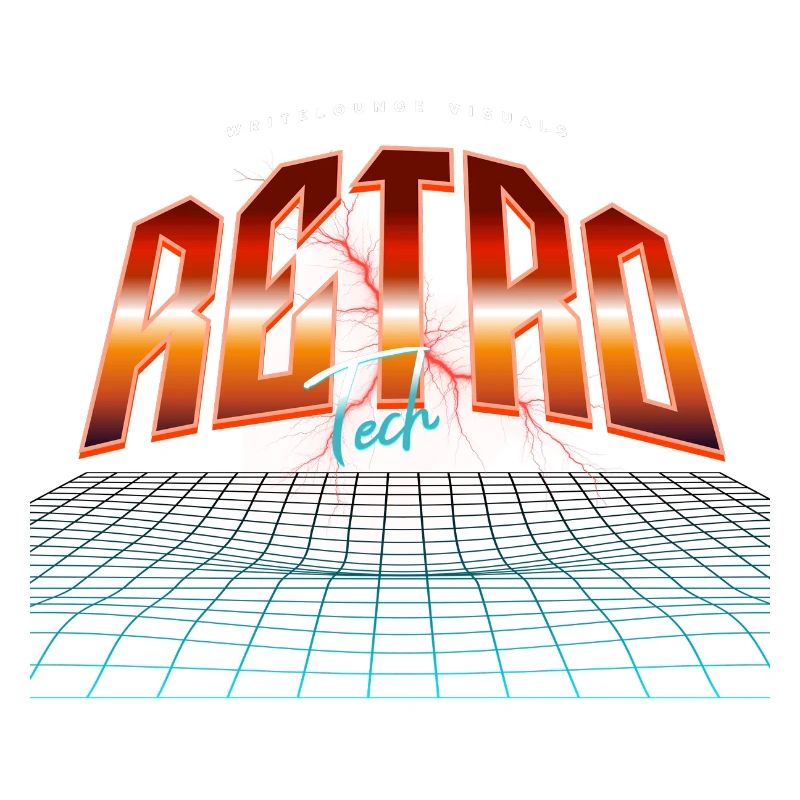 Retro Tech Neon Synthwave