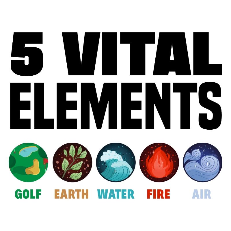 5 Vital Elements Golf Player Golfing Golfer Golf C