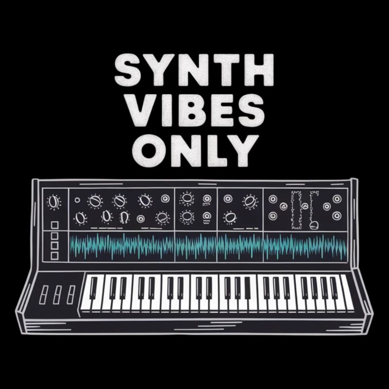 Retro Synth Vibes Only Keyboard Design