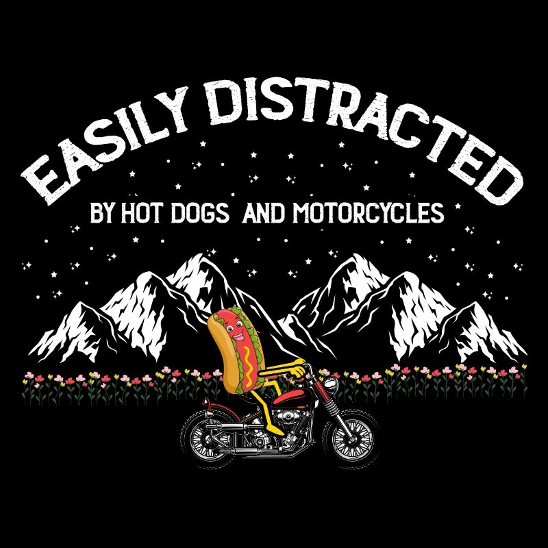 Hot Dog Motorrad Motorradfahrer Biker Geschenk