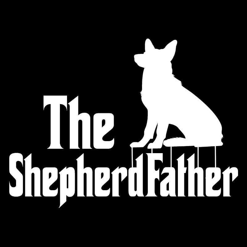 Lustiges Schäferhund Herrchen Parodie Schäferhund