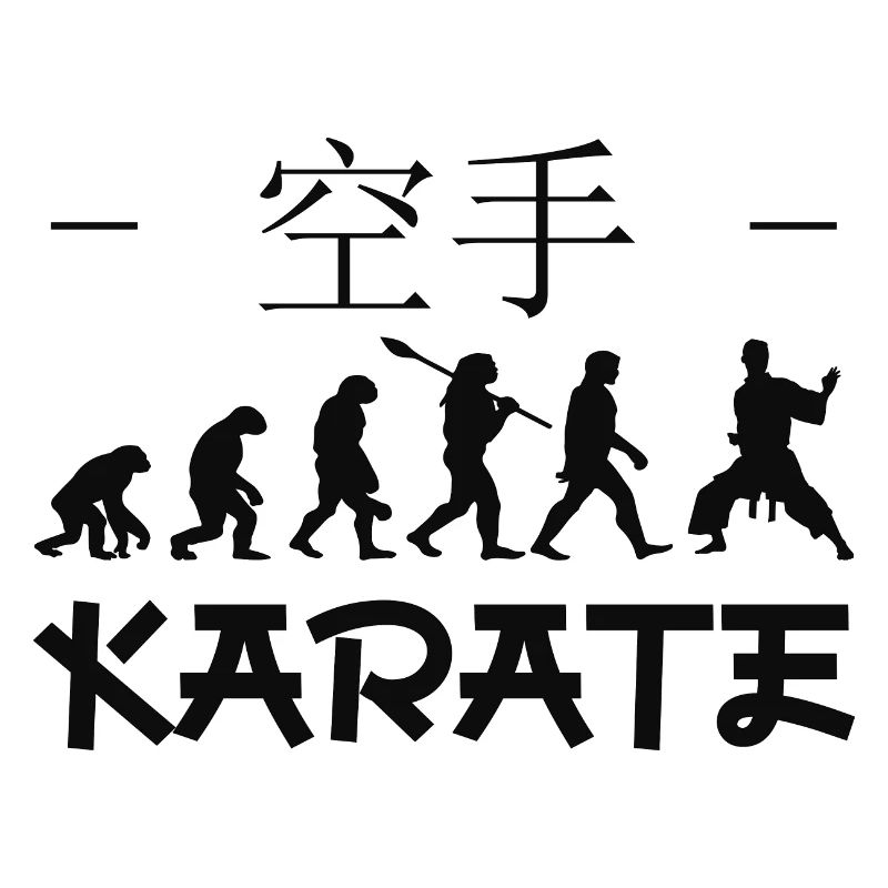 évolution karaté. arts martiaux. Idée Cadeau.Japon