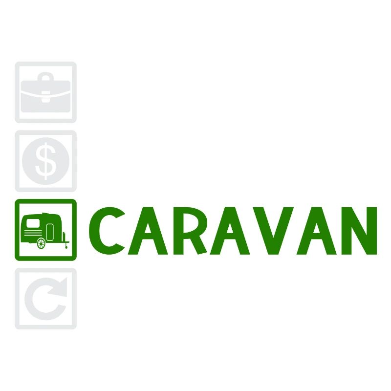Work, Save, Caravan, Repeat - Camping Spruch